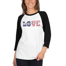 Load image into Gallery viewer, Love America - 3/4 sleeve raglan shirt