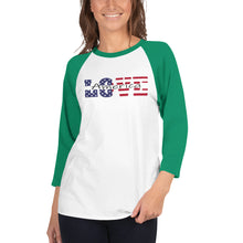 Load image into Gallery viewer, Love America - 3/4 sleeve raglan shirt