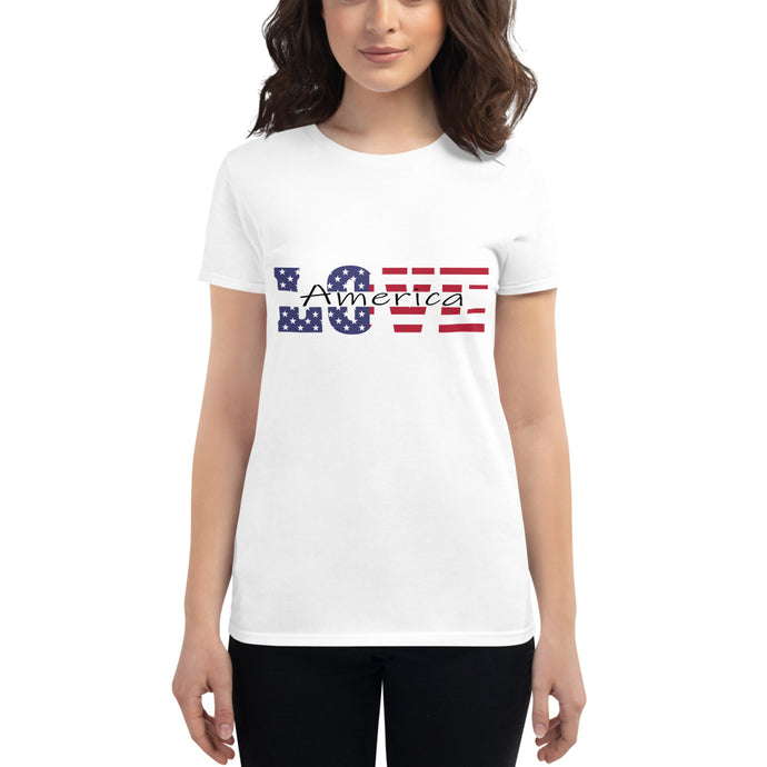 Love America - Women's short sleeve t-shirt